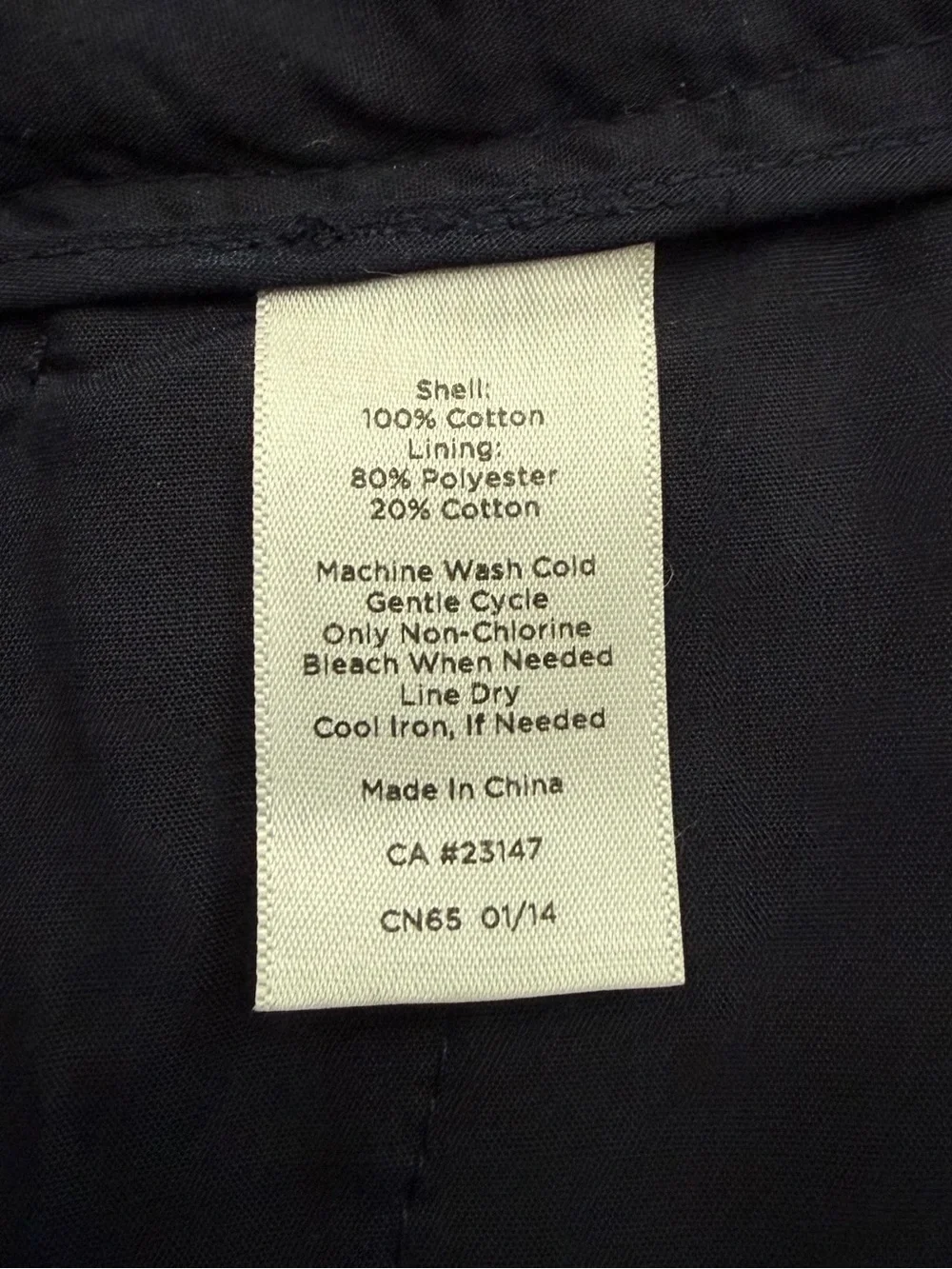 Talbots Navy Blue Eyelet Signature Fit Dress Pants, Size 16
